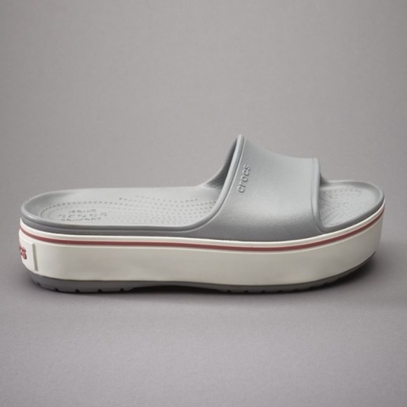 CROCS Gray Slide Sandals - Picture 4 of 6